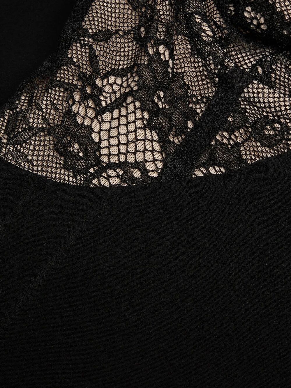 Black Halo Coressa Underwire Lace Inset Stretchy Crepe Gown, Sz 12, New - Picture 7 of 12